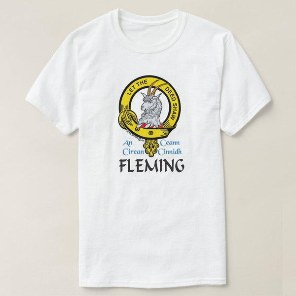 Fleming Scottish Clan Crest Full T-Shirt, Family Crest Shirt