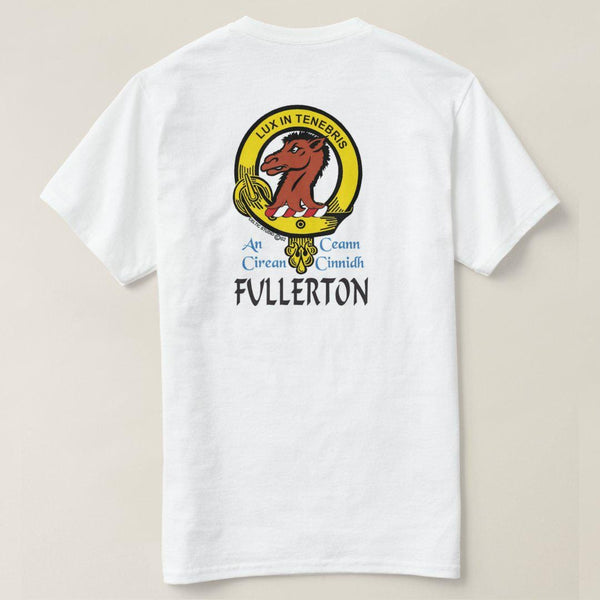 Fullerton Scottish Clan Crest Full T-Shirt, Family Crest Shirt