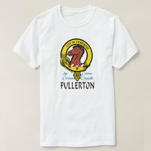 Fullerton Scottish Clan Crest Full T-Shirt, Family Crest Shirt
