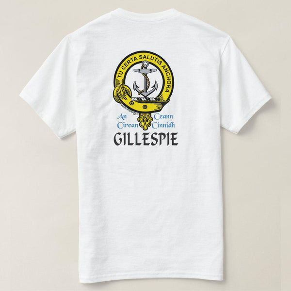 Gillespie Scottish Clan Crest Full T-Shirt, Family Crest Shirt