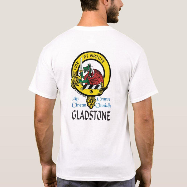 Gladstone Scottish Clan Crest Full T-Shirt, Family Crest Shirt