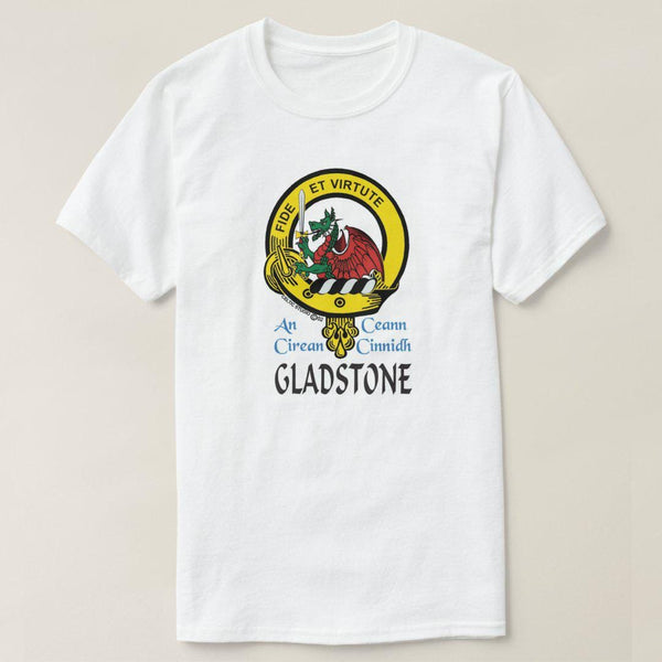 Gladstone Scottish Clan Crest Full T-Shirt, Family Crest Shirt