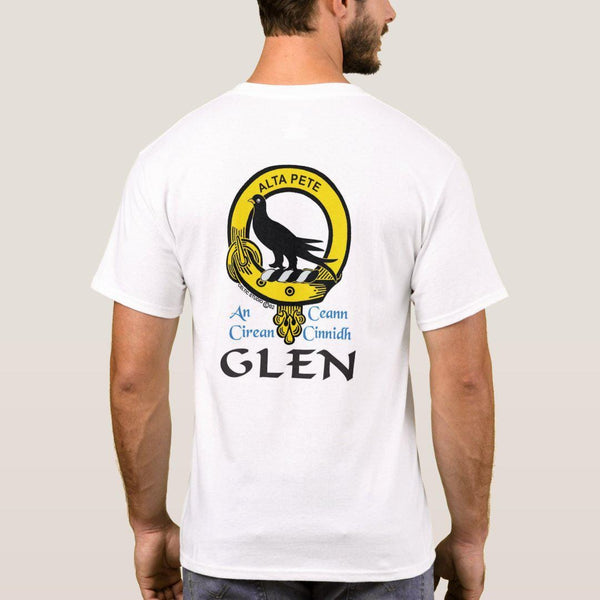 Glen Scottish Clan Crest Full T-Shirt, Family Crest Shirt