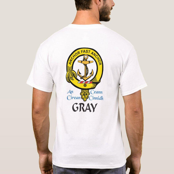 Gray Scottish Clan Crest Full T-Shirt, Family Crest Shirt