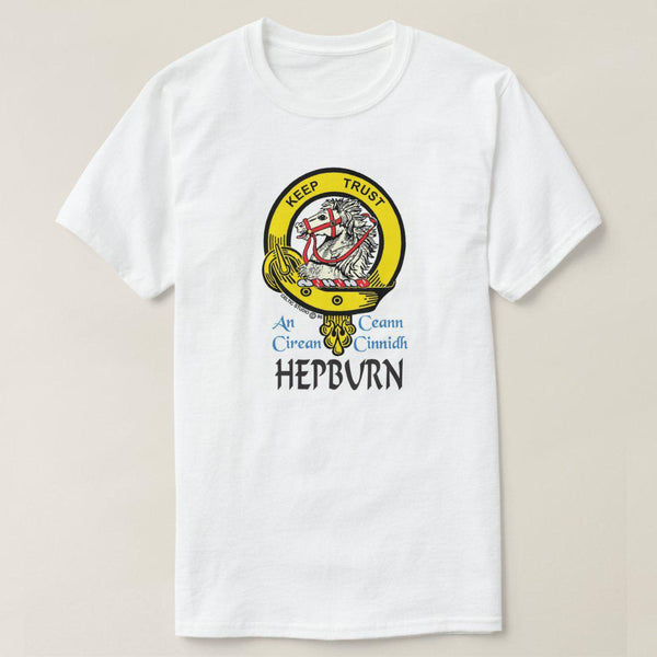 Hepburn Scottish Clan Crest Full T-Shirt, Family Crest Shirt