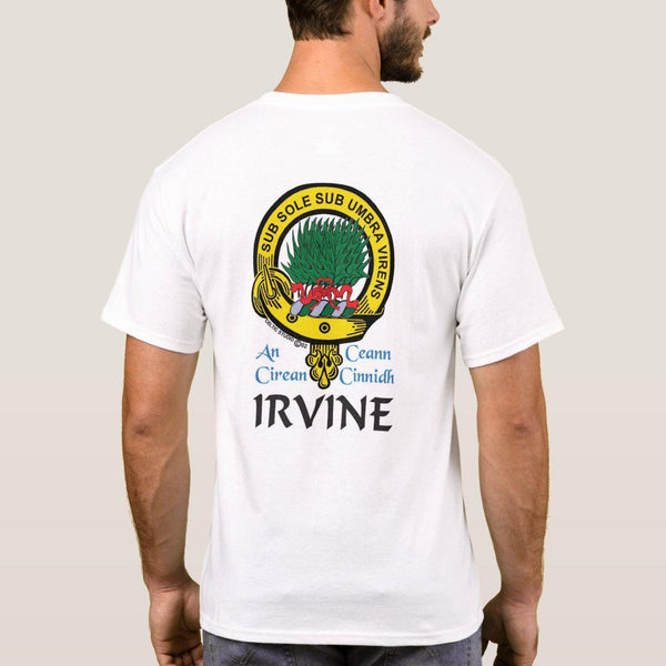 Irvine Scottish Clan Crest Full T-Shirt, Family Crest Shirt