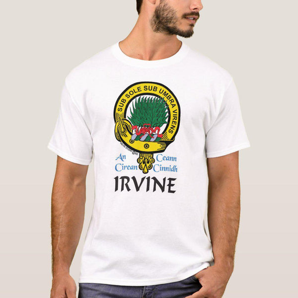 Irvine Scottish Clan Crest Full T-Shirt, Family Crest Shirt