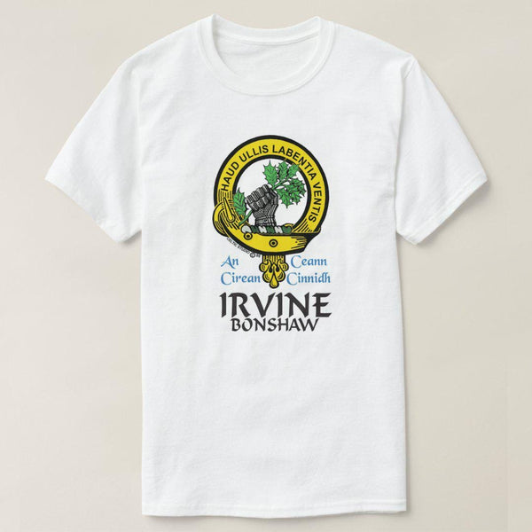 Irvine Bonshaw Scottish Clan Crest Full T-Shirt, Family Crest Shirt