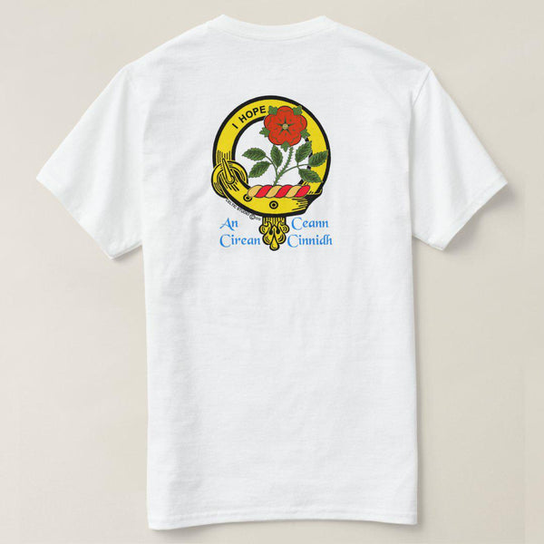 Learmont Rose Scottish Clan Crest Full T-Shirt, Family Crest Shirt