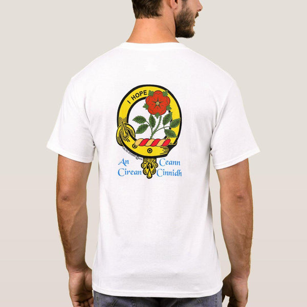 Learmont Rose Scottish Clan Crest Full T-Shirt, Family Crest Shirt