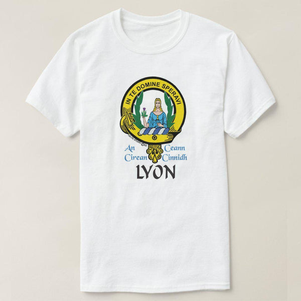 Lyon Scottish Clan Crest Full T-Shirt, Family Crest Shirt