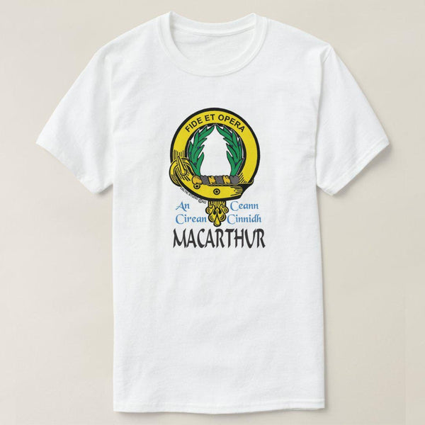 MacArthur Scottish Clan Crest Full T-Shirt, Family Crest Shirt