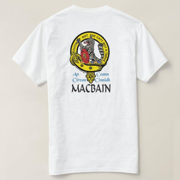 MacBain Scottish Clan Crest Full T-Shirt, Family Crest Shirt