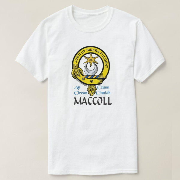 MacColl Scottish Clan Crest Full T-Shirt, Family Crest Shirt