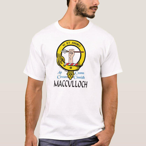 MacCulloch Scottish Clan Crest Full T-Shirt, Family Crest Shirt