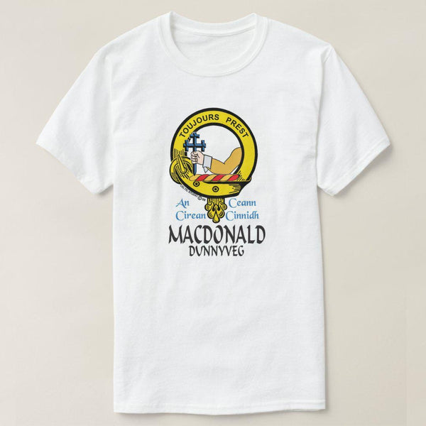 MacDonald Dunnyveg Scottish Clan Crest Full T-Shirt, Family Crest Shirt