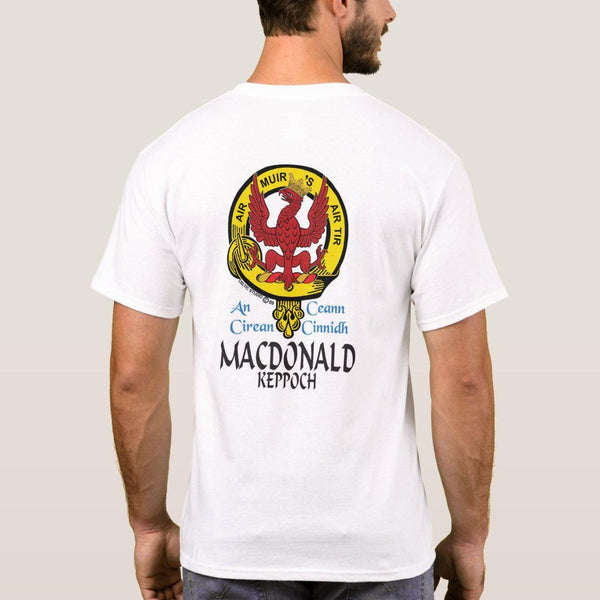 MacDonald Keppoch Scottish Clan Crest Full T-Shirt, Family Crest Shirt