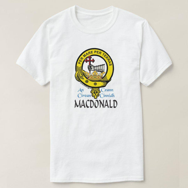 MacDonald Scottish Clan Crest Full T-Shirt, Family Crest Shirt