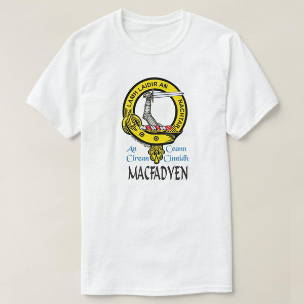 MacFadden Scottish Clan Crest Full T-Shirt, Family Crest Shirt