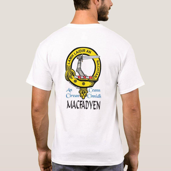 MacFadden Scottish Clan Crest Full T-Shirt, Family Crest Shirt