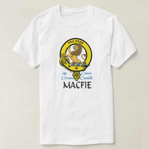 MacFie Scottish Clan Crest Full T-Shirt, Family Crest Shirt