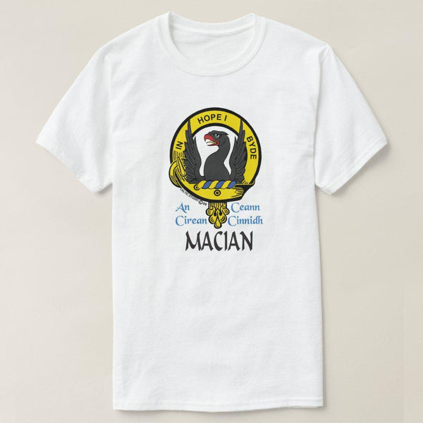 MacIan Scottish Clan Crest Full T-Shirt, Family Crest Shirt