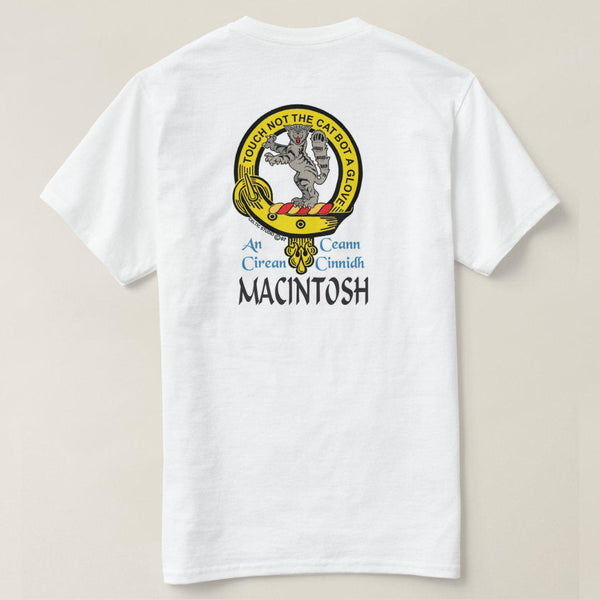 MacIntosh Scottish Clan Crest Full T-Shirt, Family Crest Shirt