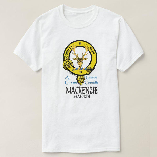 MacKenzie Seaforth Scottish Clan Crest Full T-Shirt, Family Crest Shirt