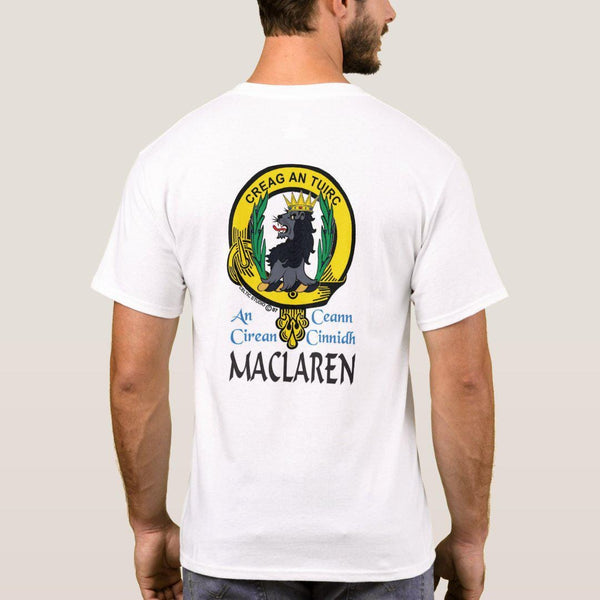 MacLaren Scottish Clan Crest Full T-Shirt, Family Crest Shirt