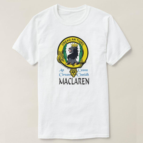 MacLaren Scottish Clan Crest Full T-Shirt, Family Crest Shirt