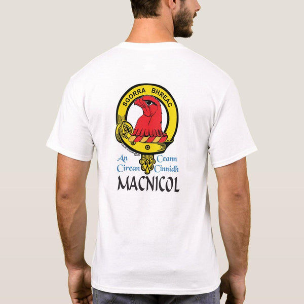 MacNicol Scottish Clan Crest Full T-Shirt, Family Crest Shirt