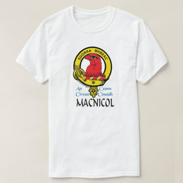 MacNicol Scottish Clan Crest Full T-Shirt, Family Crest Shirt
