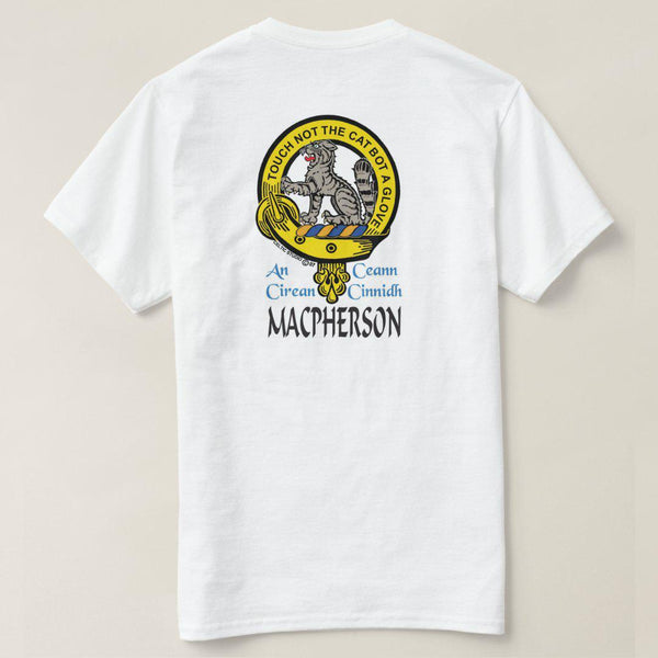 MacPherson Scottish Clan Crest Full T-Shirt, Family Crest Shirt