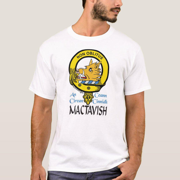 MacTavish Scottish Clan Crest Full T-Shirt, Family Crest Shirt