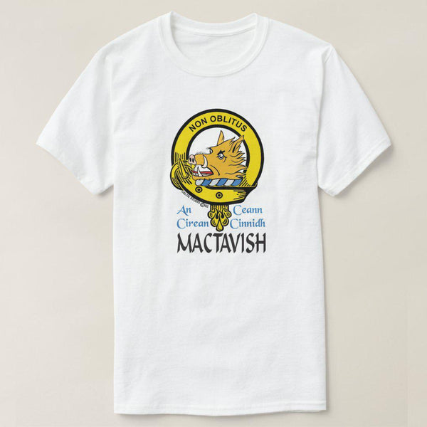 MacTavish Scottish Clan Crest Full T-Shirt, Family Crest Shirt