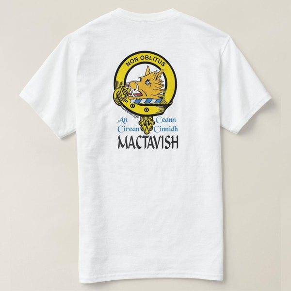 MacTavish Scottish Clan Crest Full T-Shirt, Family Crest Shirt