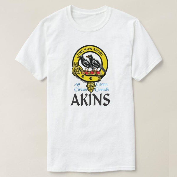 Akins Scottish Clan Crest Full T-Shirt, Family Crest Shirt