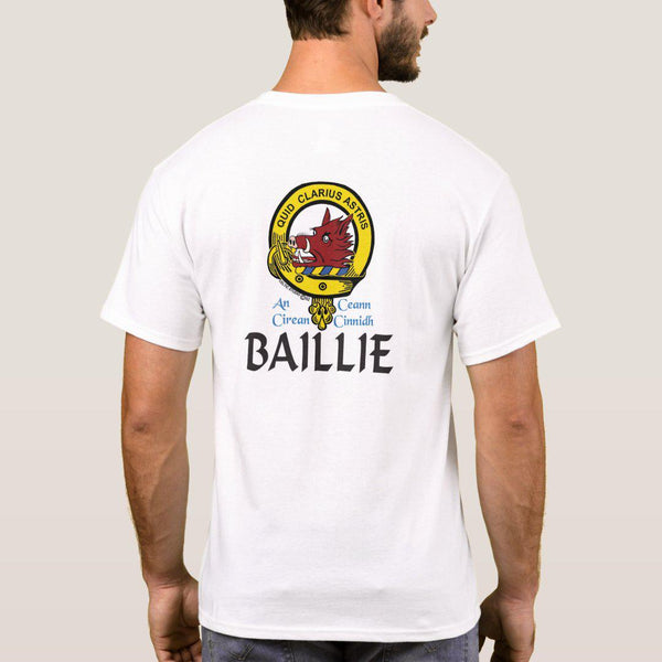 Baillie Scottish Clan Crest Full T-Shirt, Family Crest Shirt