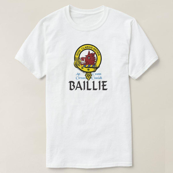 Baillie Scottish Clan Crest Full T-Shirt, Family Crest Shirt