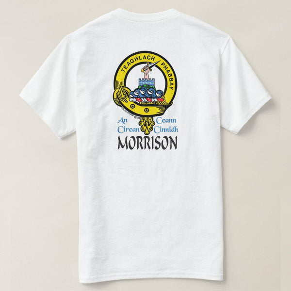 Morrison Scottish Clan Crest Full T-Shirt, Family Crest Shirt