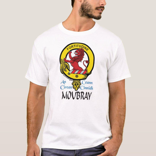 Moubray Scottish Clan Crest Full T-Shirt, Family Crest Shirt