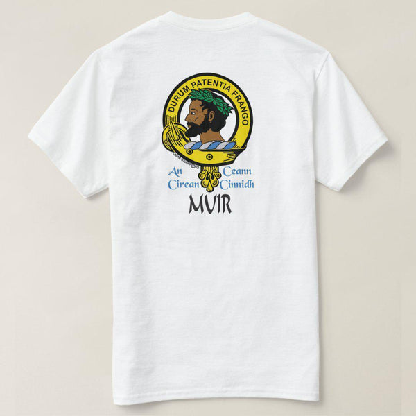 Muir Scottish Clan Crest Full T-Shirt, Family Crest Shirt