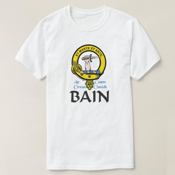 Bain Scottish Clan Crest Full T-Shirt, Family Crest Shirt