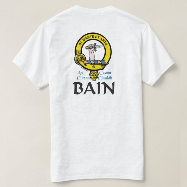 Bain Scottish Clan Crest Full T-Shirt, Family Crest Shirt