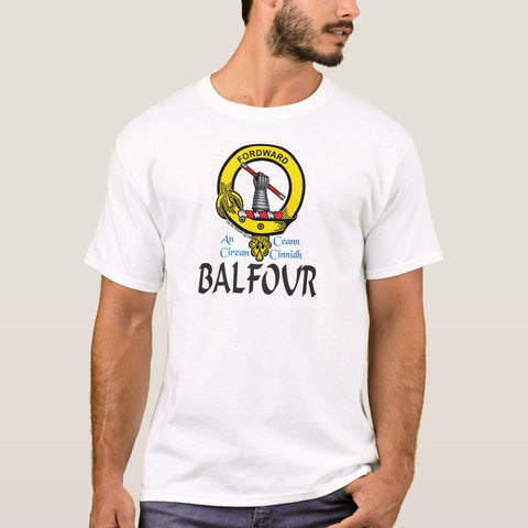 Balfour Scottish Clan Crest Full T-Shirt, Family Crest Shirt