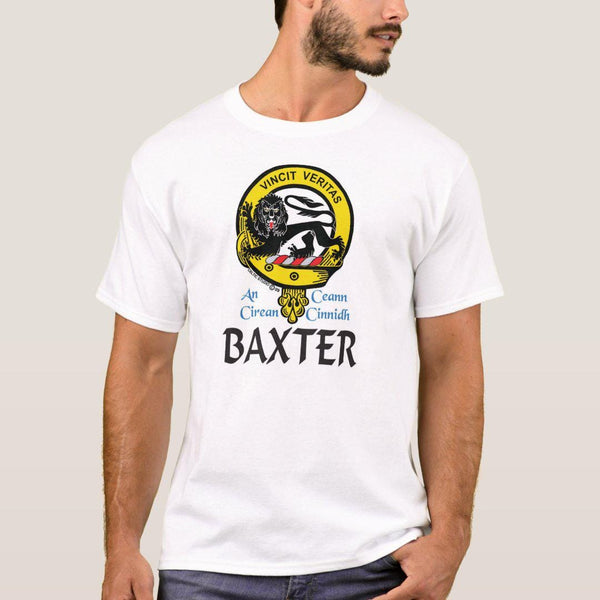 Baxter Scottish Clan Crest Full T-Shirt, Family Crest Shirt