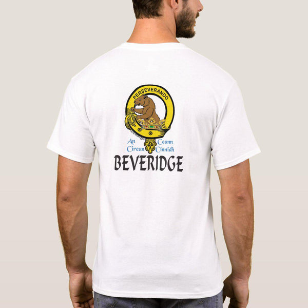Beveridge Scottish Clan Crest Full T-Shirt, Family Crest Shirt
