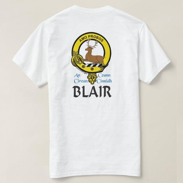 Blair Scottish Clan Crest Full T-Shirt, Family Crest Shirt