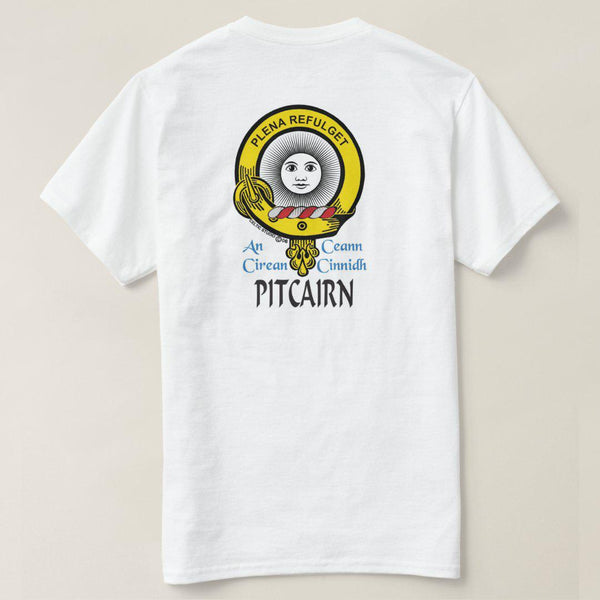 Pitcairn Scottish Clan Crest Full T-Shirt, Family Crest Shirt