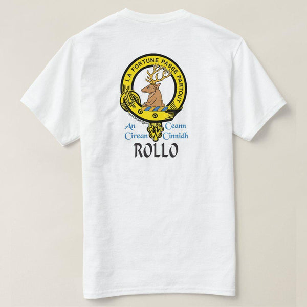 Rollo Scottish Clan Crest Full T-Shirt, Family Crest Shirt
